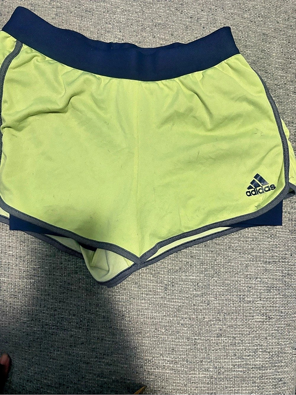 adidas Athletic Shorts in Green & Blue